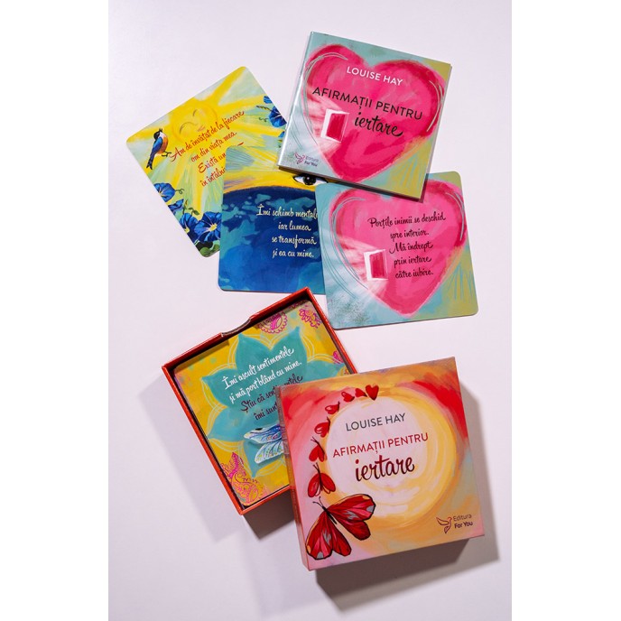 Afirmații pentru iertare - Louise Hay - Set carte + cartoline Afirmații pentru iertare - Louise Hay - Set carte + cartoline