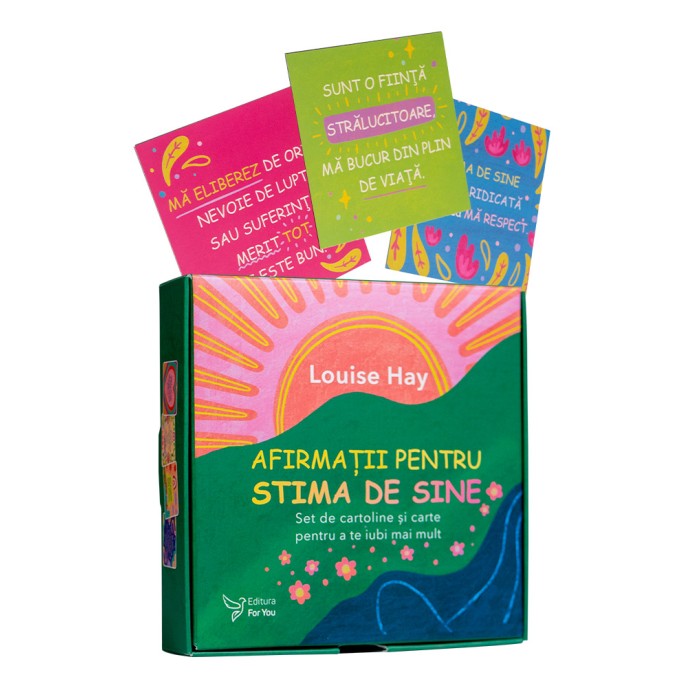 Afirmații pentru stima de sine - Louise Hay - Set carte + cartoline